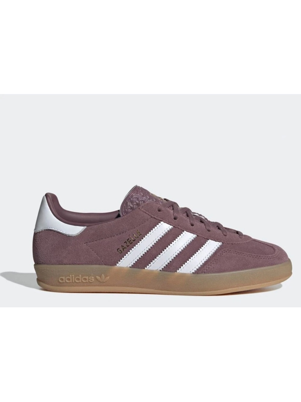 Adidas Gazelle Indoor "Shadow Fig".
Muted Mauve Suede Sneakers Y2K style Size 6